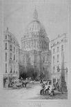 North-East View of St Paul's Cathedral, City of London, 1854-M & N Hanhart-Mounted Giclee Print