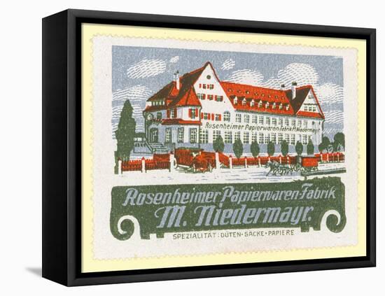 M Niedermayr's Paper Goods Factory, Rosenheim, Bavaria, Germany-null-Framed Stretched Canvas