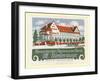 M Niedermayr's Paper Goods Factory, Rosenheim, Bavaria, Germany-null-Framed Giclee Print