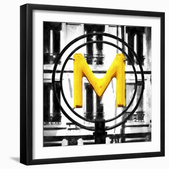 M Paris Metro-Philippe Hugonnard-Framed Giclee Print