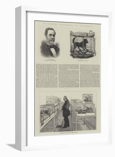 M Pasteur's Experiments on Hydrophobia-null-Framed Giclee Print