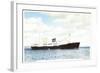 M.S. Midnatsol, Bergen Line, Dampfer in Fahrt-null-Framed Giclee Print