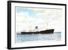 M.S. Midnatsol, Bergen Line, Dampfer in Fahrt-null-Framed Giclee Print