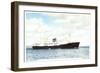 M.S. Midnatsol, Bergen Line, Dampfer in Fahrt-null-Framed Giclee Print