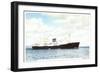 M.S. Midnatsol, Bergen Line, Dampfer in Fahrt-null-Framed Giclee Print