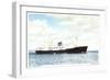 M.S. Midnatsol, Bergen Line, Dampfer in Fahrt-null-Framed Giclee Print