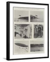 M Santos Dumont's Experiments at Monte Carlo, 28 January-null-Framed Giclee Print