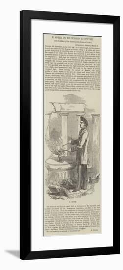 M Soyer on His Mission to Scutari-null-Framed Giclee Print