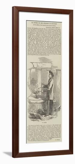M Soyer on His Mission to Scutari-null-Framed Giclee Print