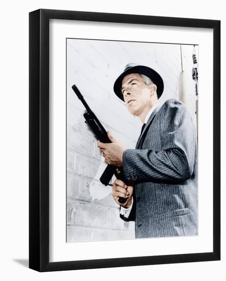 M SQUAD, Lee Marvin, 1957-1960-null-Framed Photo