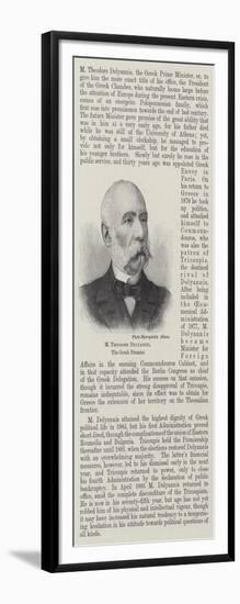 M Theodore Delyannis, the Greek Premier-null-Framed Giclee Print