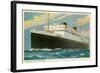 M.V. Britannic, Ocean Liner-null-Framed Art Print