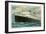 M.V. Britannic, Ocean Liner-null-Framed Art Print