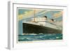 M.V. Britannic, Ocean Liner-null-Framed Art Print