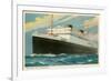 M.V. Britannic, Ocean Liner-null-Framed Art Print