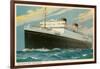 M.V. Britannic, Ocean Liner-null-Framed Art Print