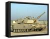 M1 Abram Tank at Camp Warhorse-Stocktrek Images-Framed Stretched Canvas