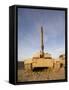 M1 Abrams Tank at Camp Warhorse-Stocktrek Images-Framed Stretched Canvas