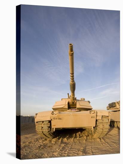 M1 Abrams Tank at Camp Warhorse-Stocktrek Images-Stretched Canvas