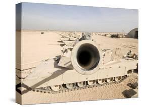 M1 Abrams Tank at Camp Warhorse-Stocktrek Images-Stretched Canvas