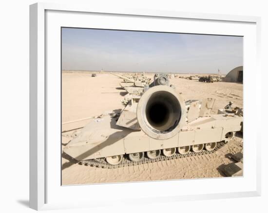 M1 Abrams Tank at Camp Warhorse-Stocktrek Images-Framed Photographic Print