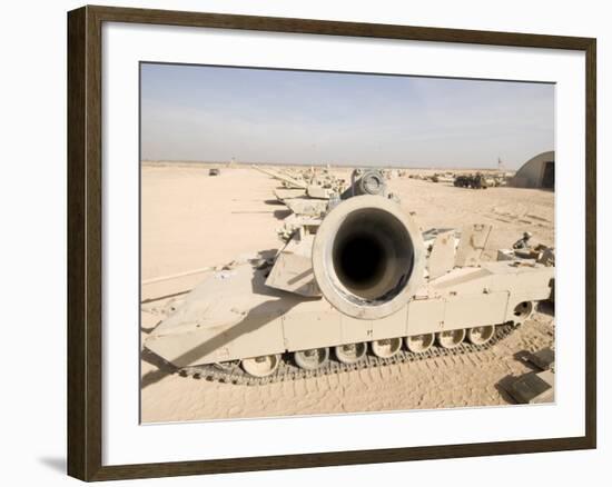 M1 Abrams Tank at Camp Warhorse-Stocktrek Images-Framed Photographic Print