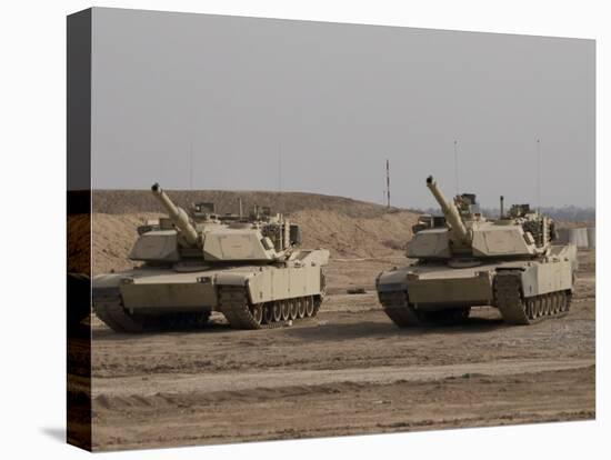 M1 Abrams Tank at Camp Warhorse-Stocktrek Images-Stretched Canvas