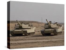 M1 Abrams Tank at Camp Warhorse-Stocktrek Images-Stretched Canvas