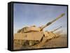 M1 Abrams Tanks at Camp Warhorse-Stocktrek Images-Framed Stretched Canvas