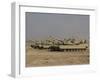 M1 Abrams Tanks at Camp Warhorse-Stocktrek Images-Framed Photographic Print