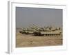 M1 Abrams Tanks at Camp Warhorse-Stocktrek Images-Framed Photographic Print