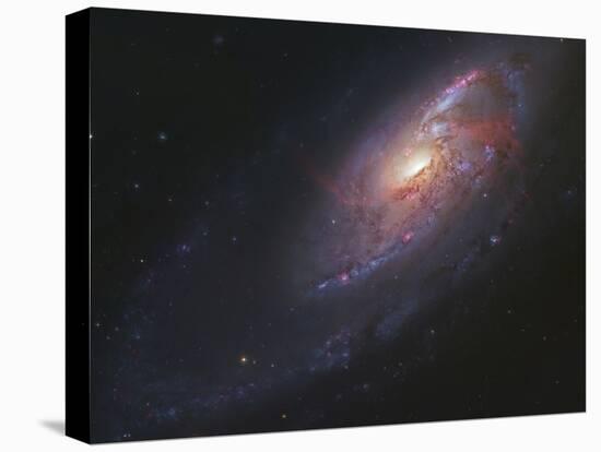 M106, Spiral Galaxy in Canes Venatici-Stocktrek Images-Stretched Canvas
