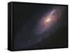 M106, Spiral Galaxy in Canes Venatici-Stocktrek Images-Framed Stretched Canvas
