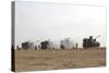 M109 Self-Propelled Howitzers Firing in the Negev Desert, Israel-Stocktrek Images-Stretched Canvas