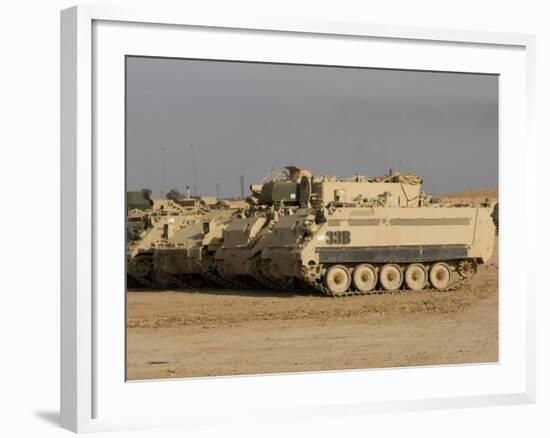 M113 Varient at Camp Warhorse-Stocktrek Images-Framed Photographic Print