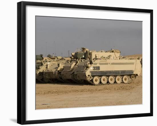 M113 Varient at Camp Warhorse-Stocktrek Images-Framed Photographic Print