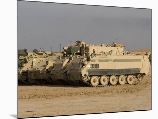 M113 Varient at Camp Warhorse-Stocktrek Images-Mounted Photographic Print