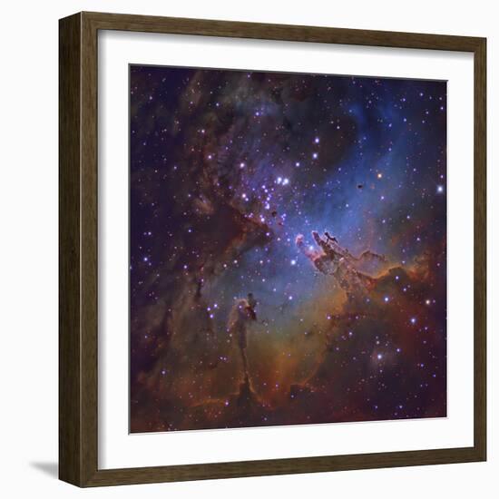 M16, the Eagle Nebula in Serpens-Stocktrek Images-Framed Photographic Print