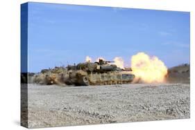 M1A1 Abrams Fire their 120Mm Smoothbore Cannon-null-Stretched Canvas