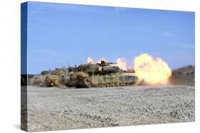 M1A1 Abrams Fire their 120Mm Smoothbore Cannon-null-Stretched Canvas