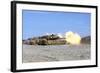 M1A1 Abrams Fire their 120Mm Smoothbore Cannon-null-Framed Photographic Print