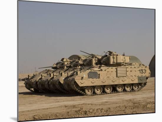 M2/M3 Bradley Fighting Vehicles-Stocktrek Images-Mounted Photographic Print