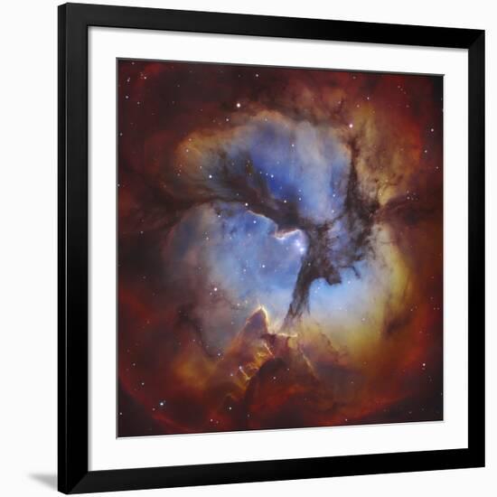 M20, the Trifid Nebula in Sagittarius-Stocktrek Images-Framed Photographic Print