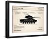 M26 Pershing Tank-Mark Rogan-Framed Art Print