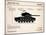M26 Pershing Tank-Mark Rogan-Mounted Art Print
