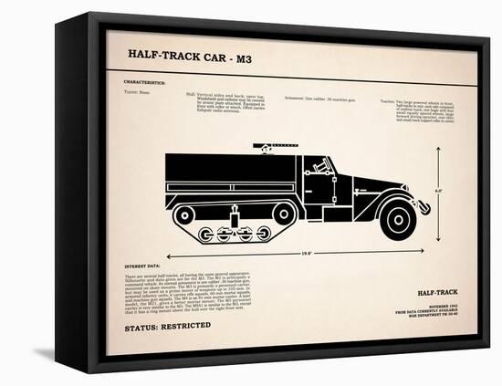 M3 Half Track Car-Mark Rogan-Framed Stretched Canvas