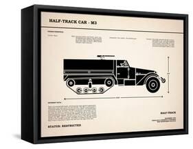 M3 Half Track Car-Mark Rogan-Framed Stretched Canvas