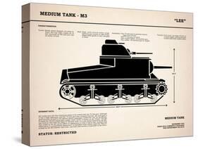 M3 Lee Tank-Mark Rogan-Stretched Canvas