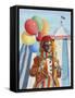 M30 Clown Balloons-D. Rusty Rust-Framed Stretched Canvas