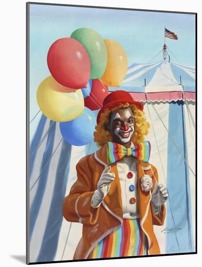 M30 Clown Balloons-D. Rusty Rust-Mounted Giclee Print